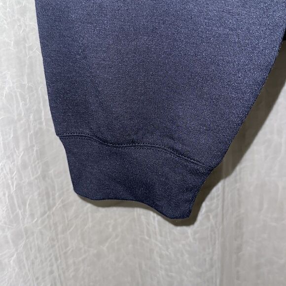 GAP M Indigo Crew French Terry Cloth Inner Athletic Crop Sweatshirt - Picture 5 of 11